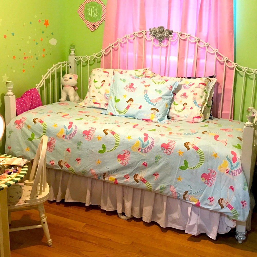 Twin bedding set, Pottery Barn mermaids
